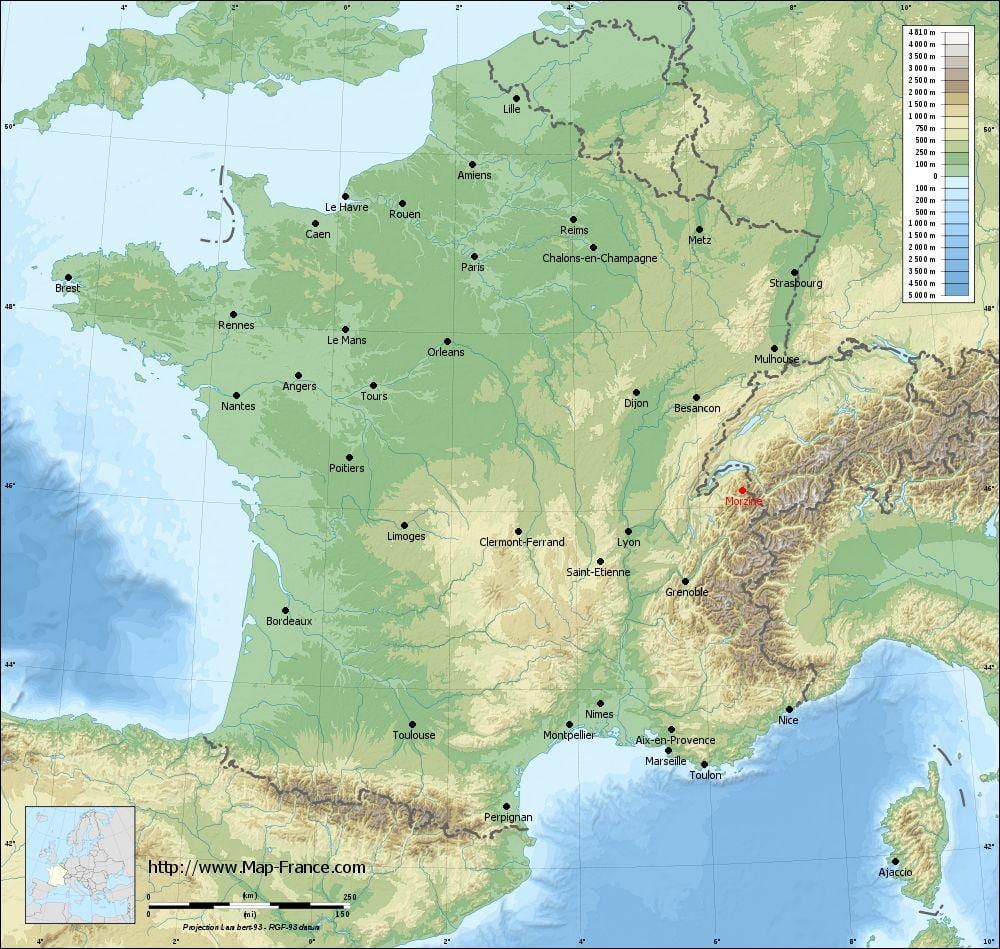 mapa da França socorro