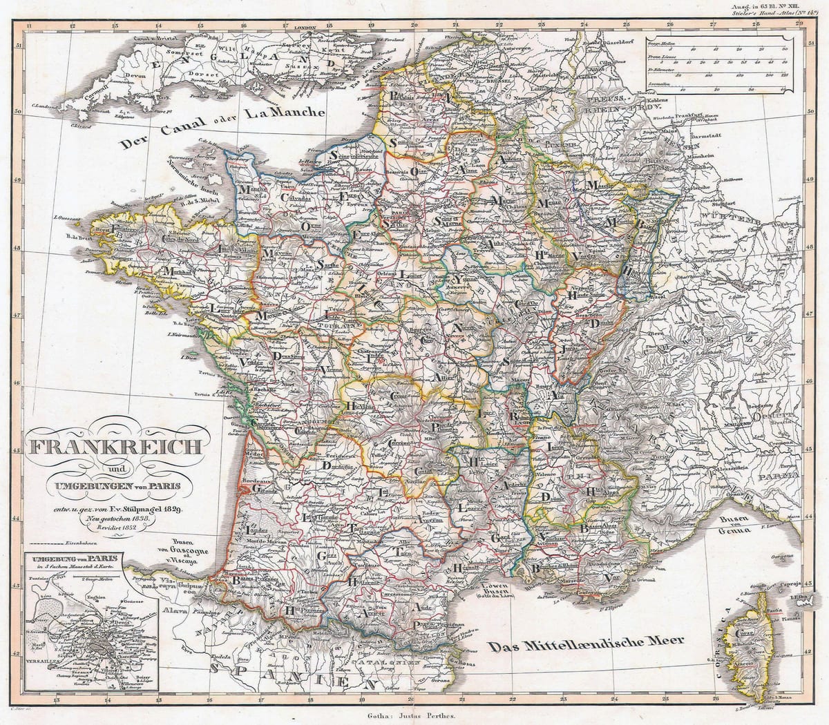 mapa da França histórico