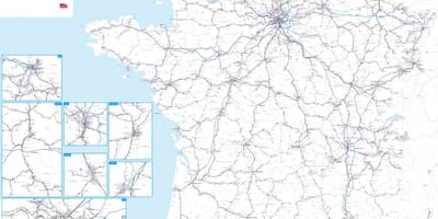 França rede ferroviária nacional mapa