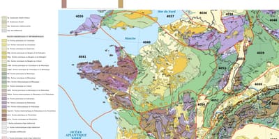 Mapa da França geológico