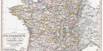Mapa da França histórico