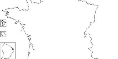 Simples mapa da França