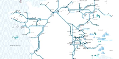 Tgv França, mapa de rede
